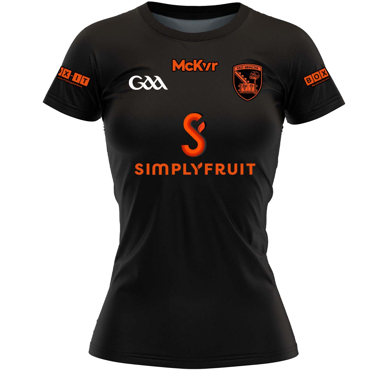 Mc Keever Armagh GAA Away Jersey - Womens - Black