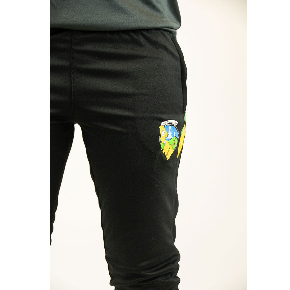 Mc Keever Leitrim GAA Official Vital Skinny Pants - Youth - Black/Green/Amber