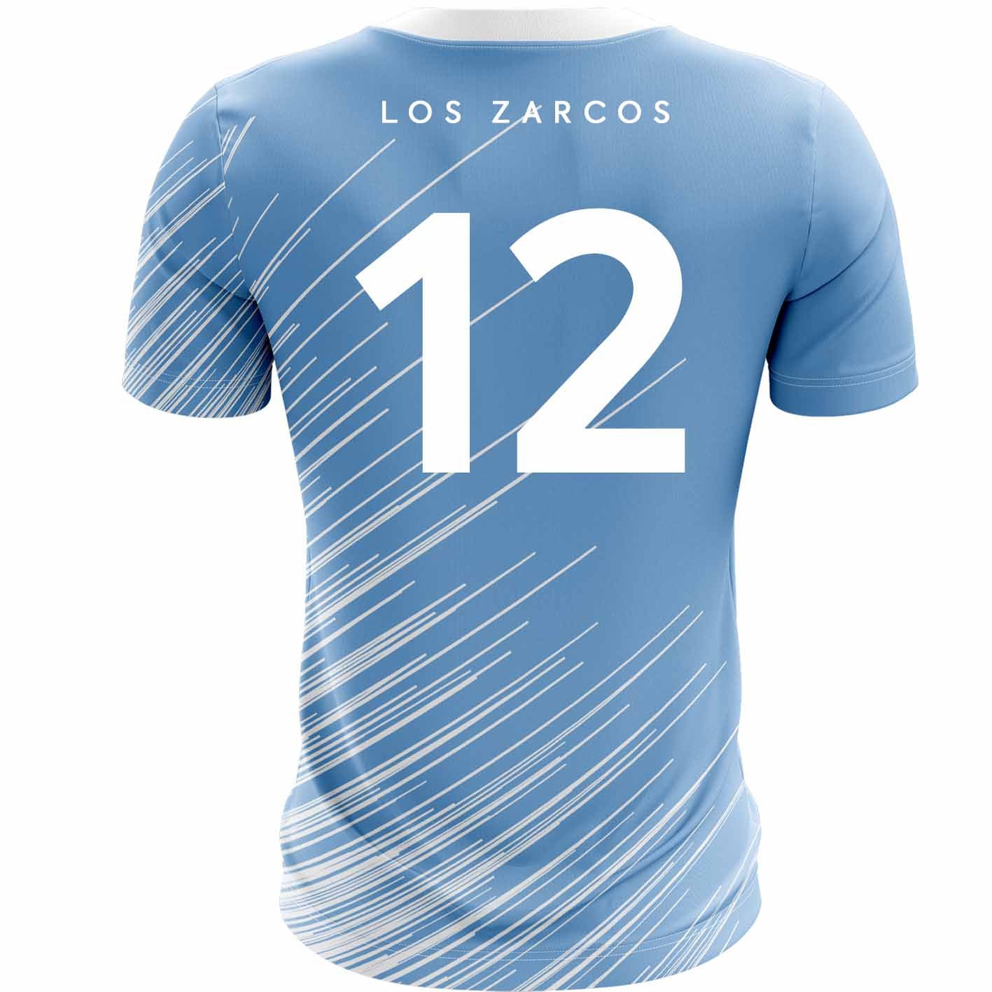 Mc Keever Los Zarcos FC Numbered U14 Playing Jersey - Adult - Sky