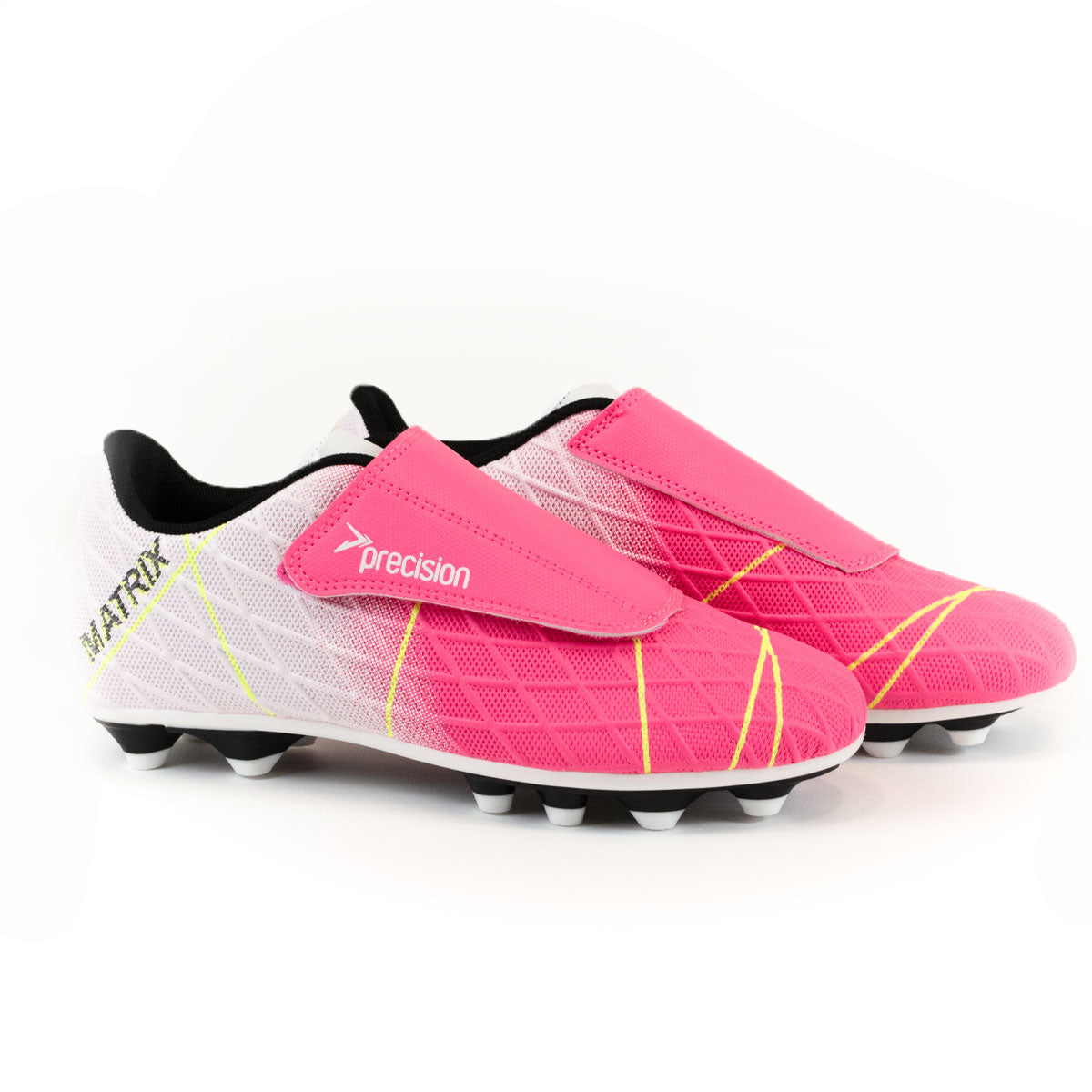 Precision Matrix FG Football Boots - Youth - Pink/White