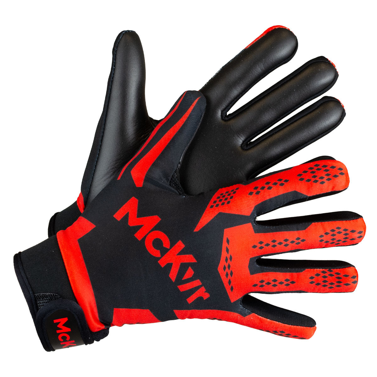 Mc Keever 2.0 Gaelic Gloves - Adult - Black/Red