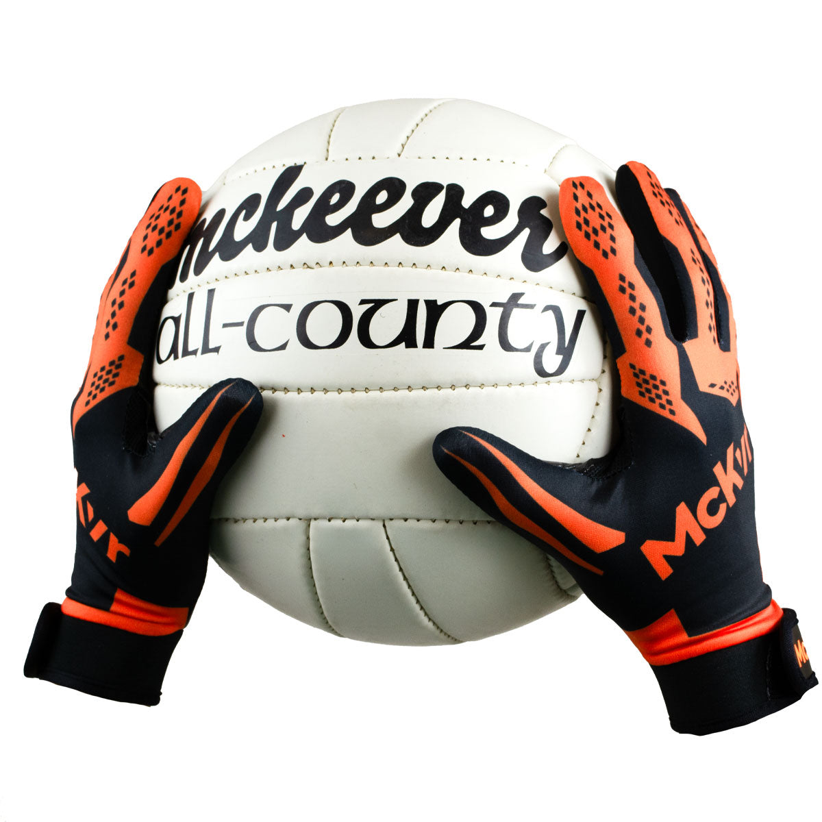 Mc Keever 2.0 Gaelic Gloves - Youth - Black/Orange