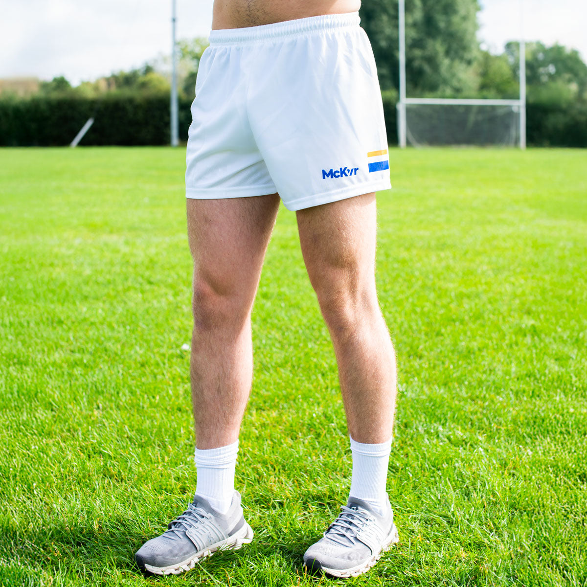 Mc Keever Core Pro GAA Shorts - Adult - White/Royal/Amber