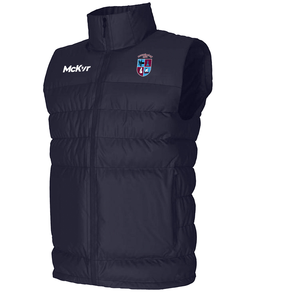McKvr Naomh Olaf GAA Core 22 Padded Gilet - Adult - Navy