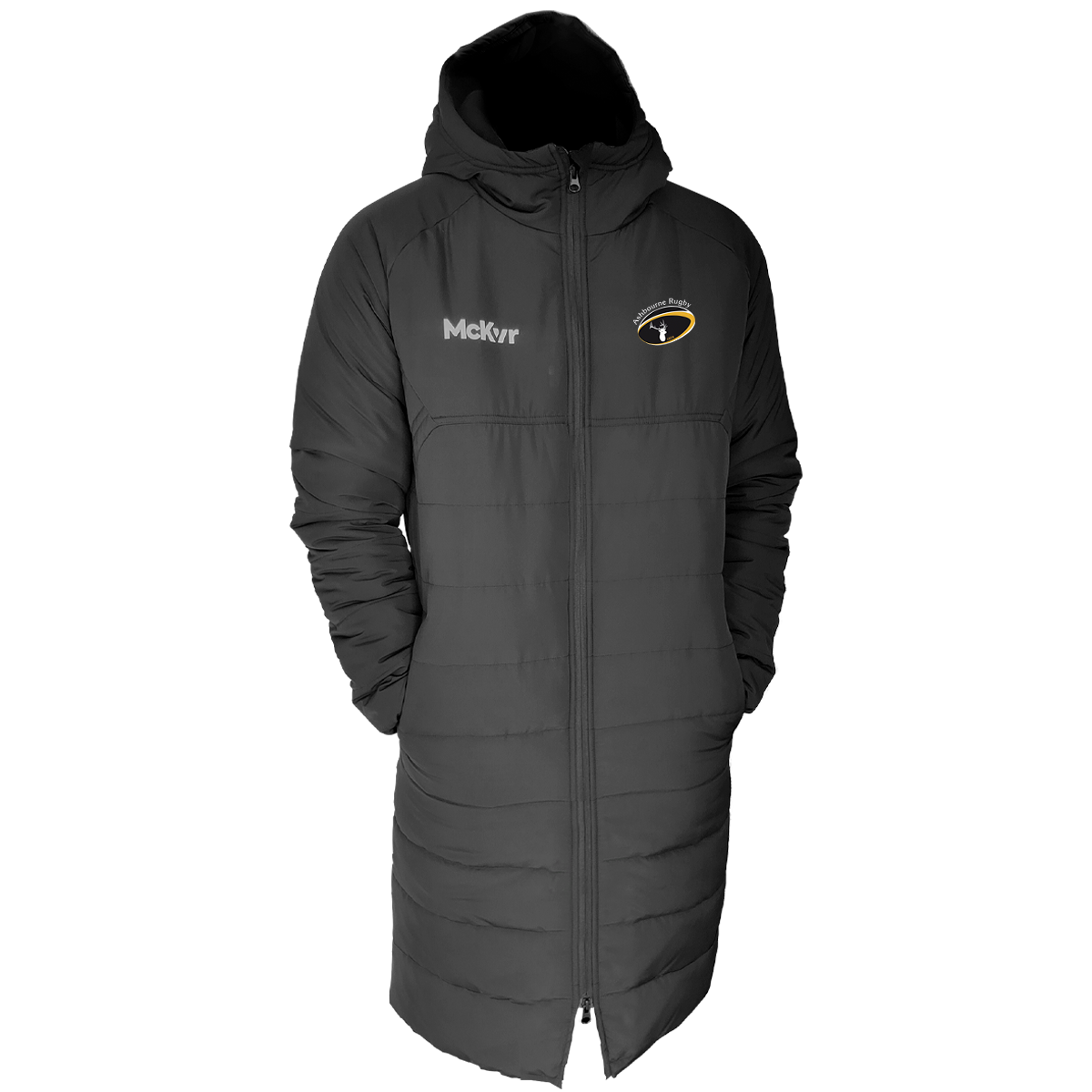Pro Rugby Coat McKvr Ashbourne Rugby Core Pro Sideline Coat - Youth - Black – McKeever ...