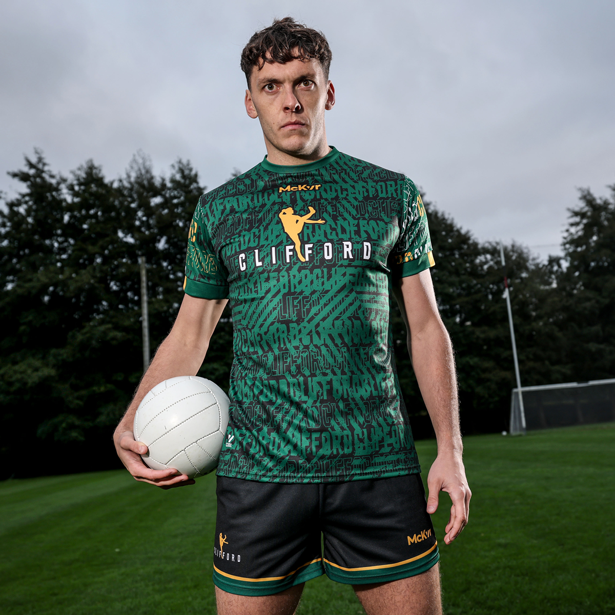 McKvr Clifford Jersey - Youth - Green/Black/Amber