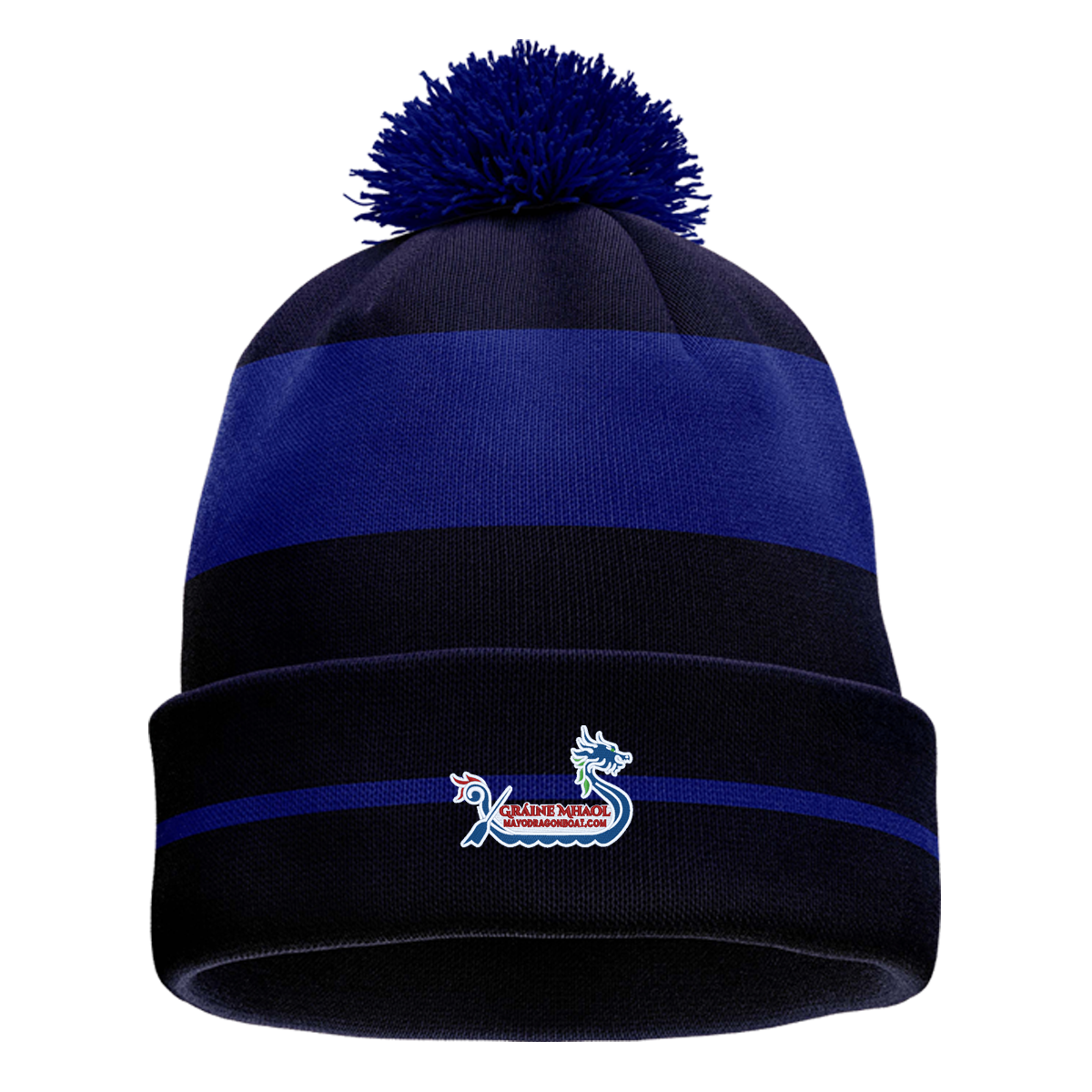 McKvr Graine Mhaol Core Pro Bobble Hat - Adult - Navy/Royal