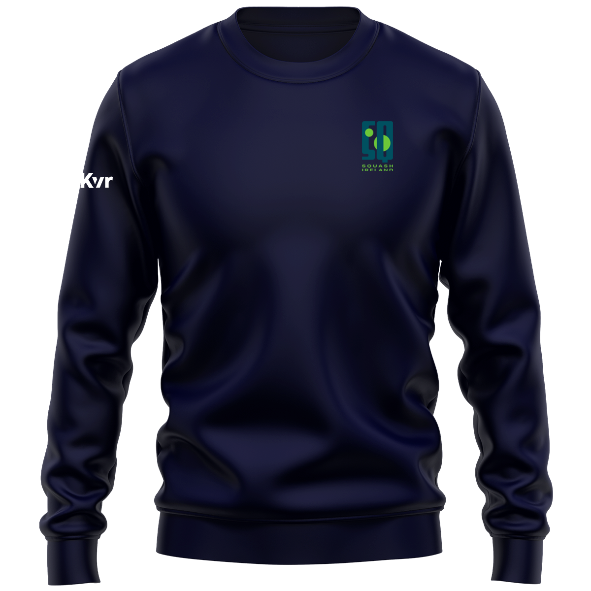 McKvr Squash Ireland Core Pro Cotton Sweat Top - Adult - Navy