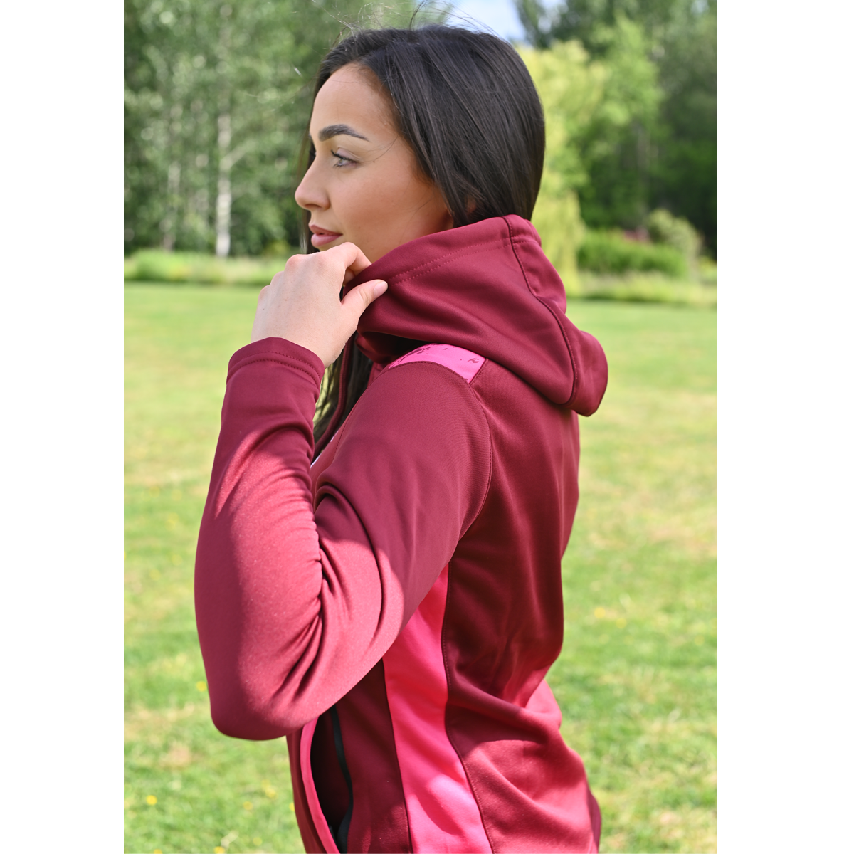 Mc Keever Westmeath GAA Boost Full Zip Hoodie - Womens - Maroon/Magenta