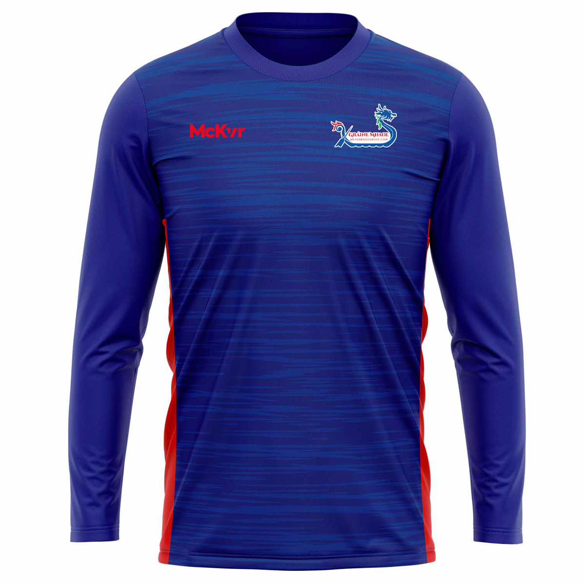 McKvr Graine Mhaol Long Sleeve Tech Top - Womens - Blue/Red