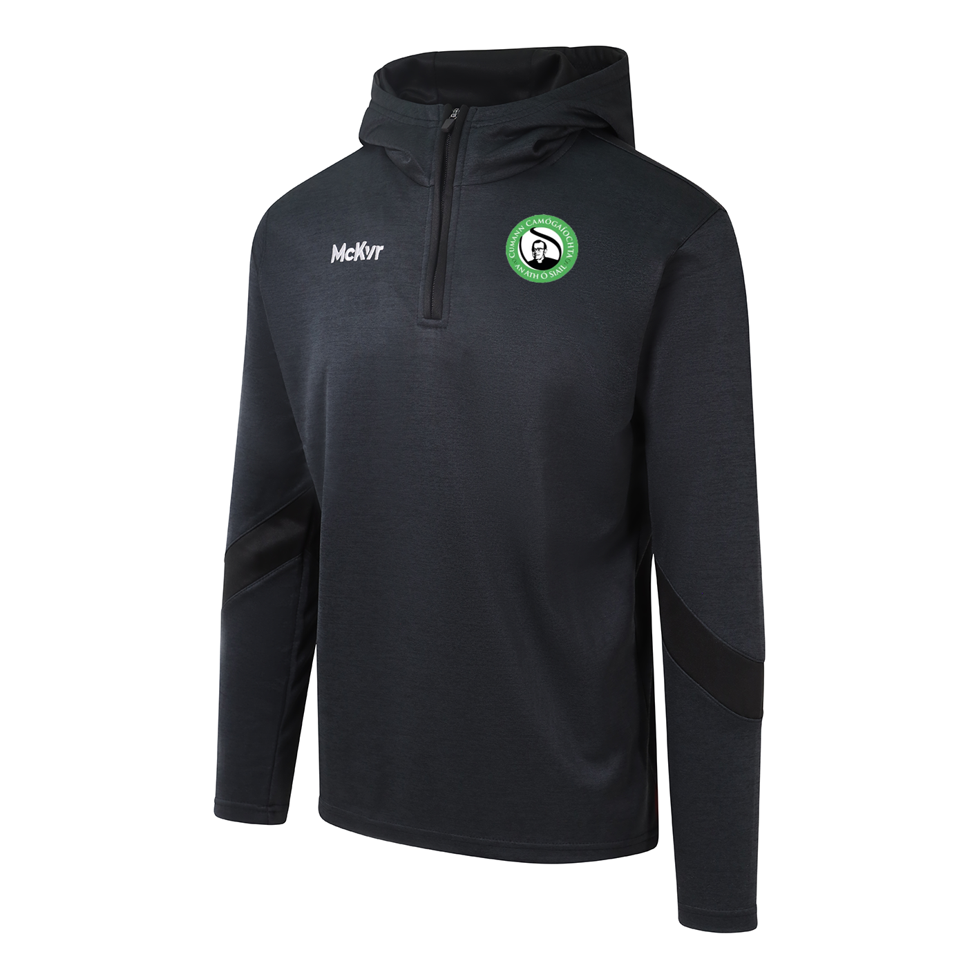 McKvr Fr Shields Camogie Core 22 1/4 Zip Hoodie - Adult - Black