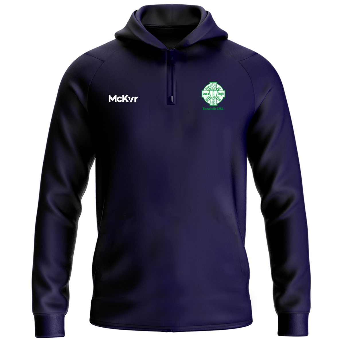 McKvr Round Tower GAA Clondalkin Core Pro 1/4 Zip Hoodie - Adult - Navy