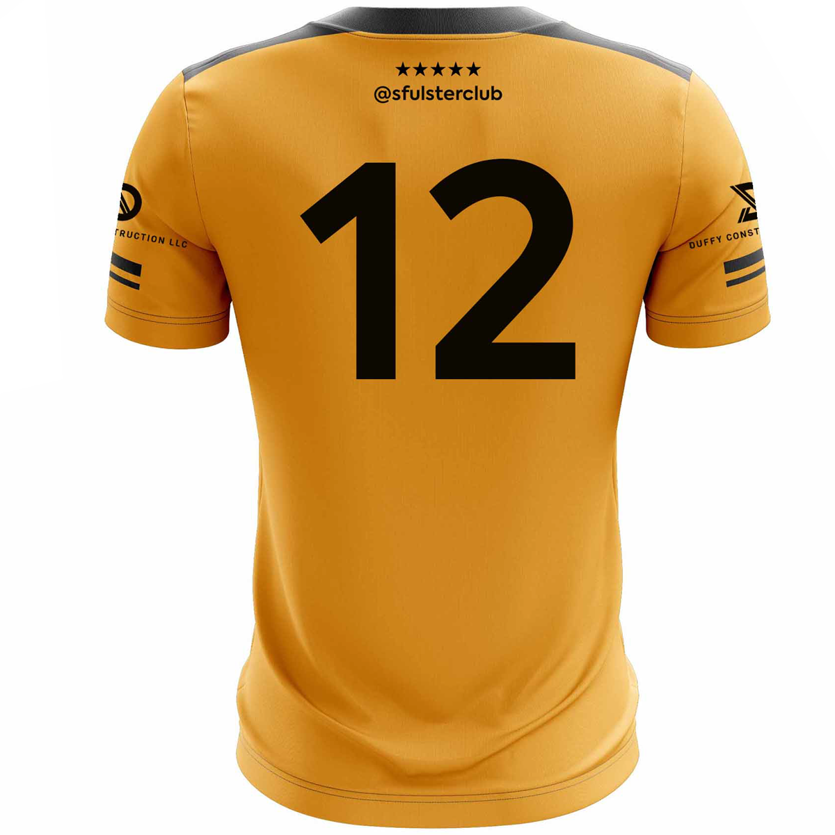 Mc Keever Ulster Club San Francisco Numbered Playing Jersey - Youth - Amber