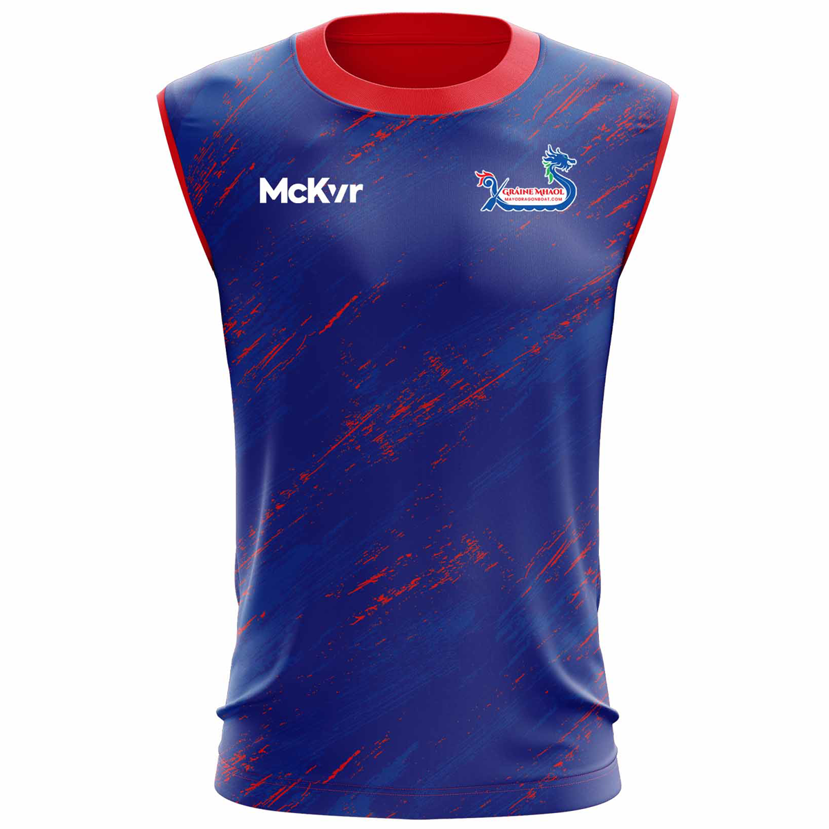 McKvr Graine Mhaol Training Sleeveless Vest - Womens - Blue/Red