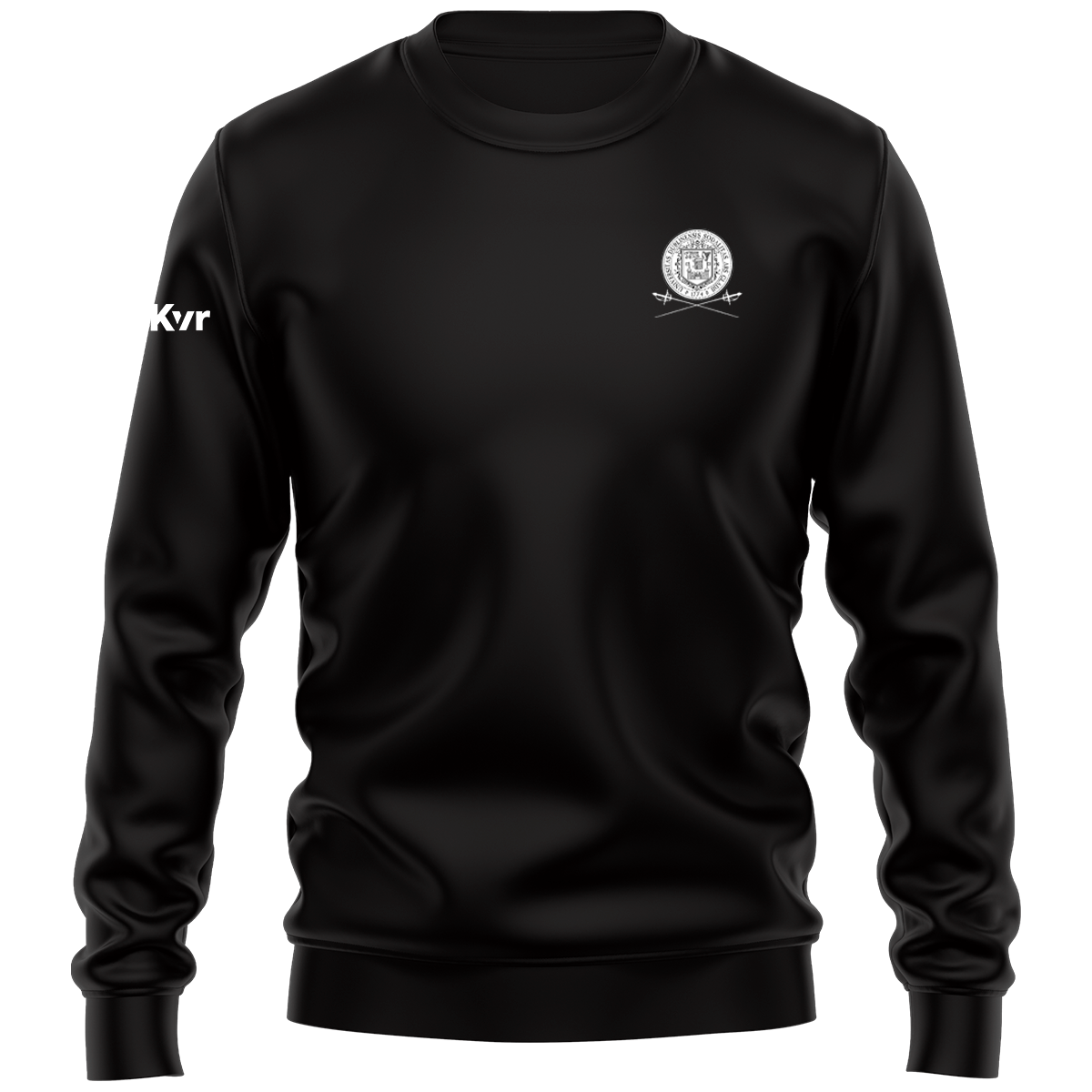 McKvr Trinity Fencing Core Pro Cotton Sweat Top - Adult - Black