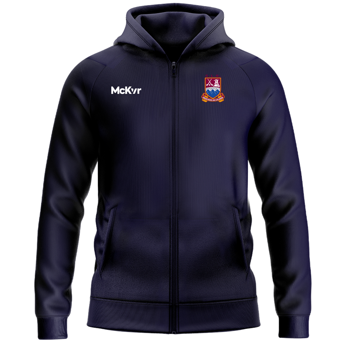 McKvr Clarinbridge GAA Core Pro Full Zip Hood - Adult - Navy – McKeever ...