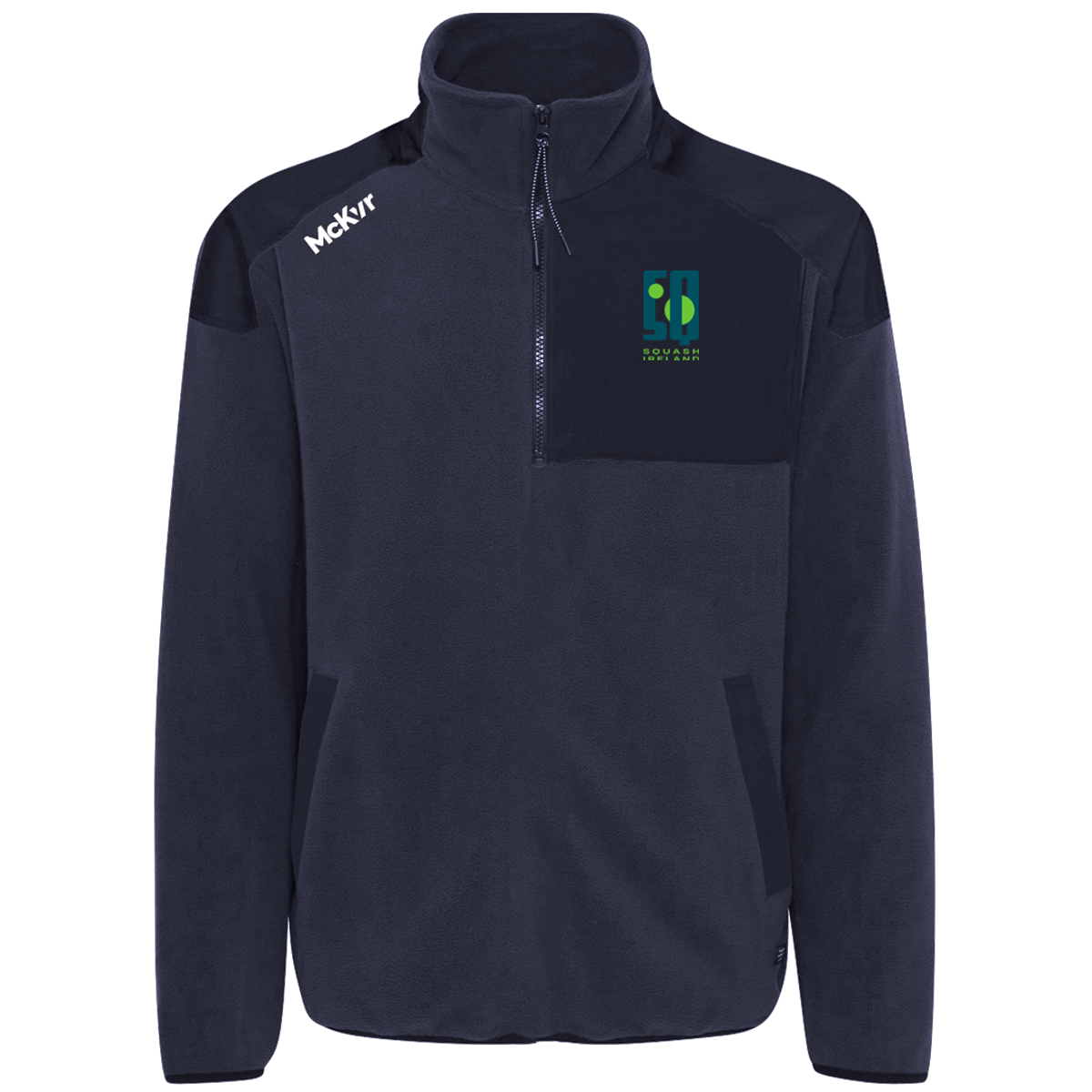 McKvr Squash Ireland Core Pro 1/4 Zip Fleece - Adult - Navy