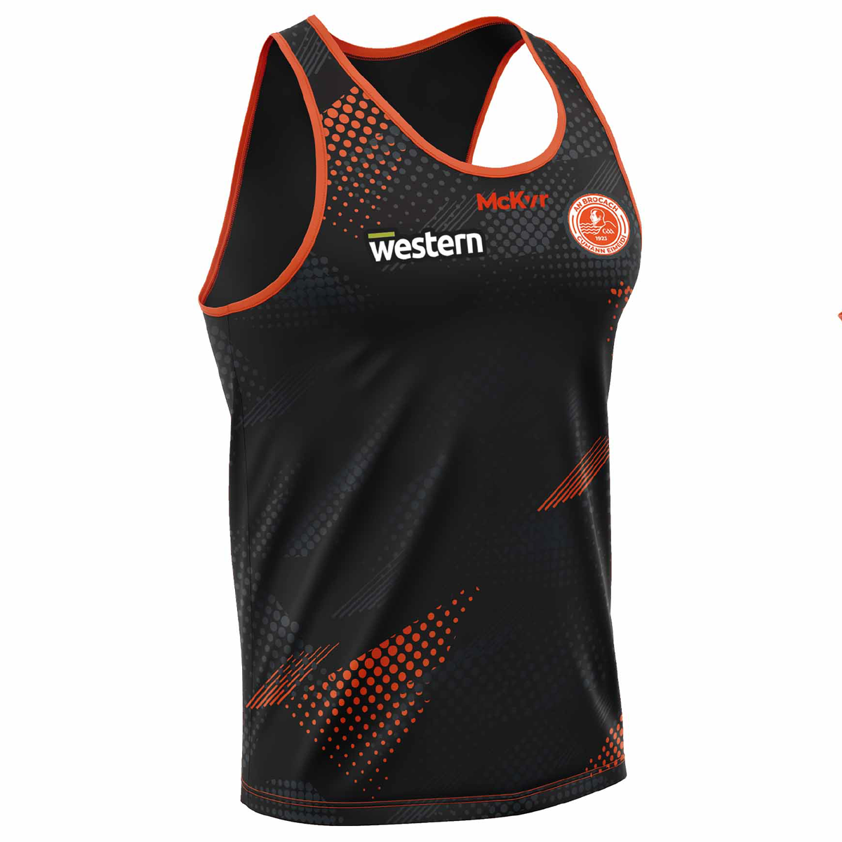 McKvr Brocagh Emmetts GFC Training Vest - Youth - Black/Orange