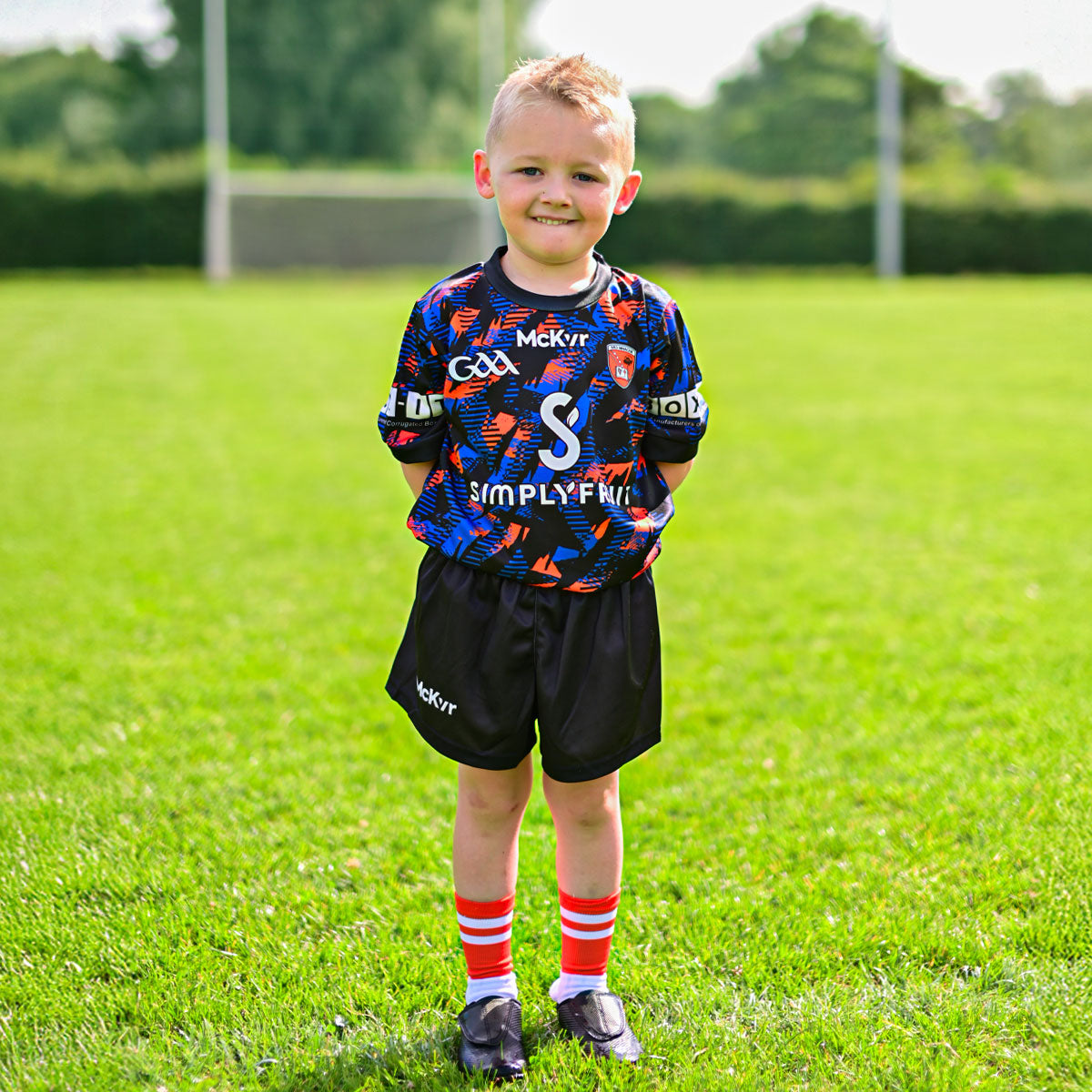 Mc Keever Armagh GAA Goalkeeper Mini Kit - Youth - Black/Blue/Orange