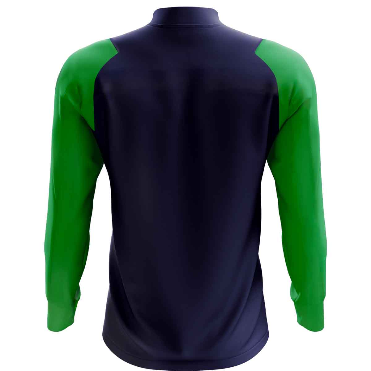 McKvr Squash Ireland Core Pro 1/4 Zip Top - Adult - Navy/Emerald Green