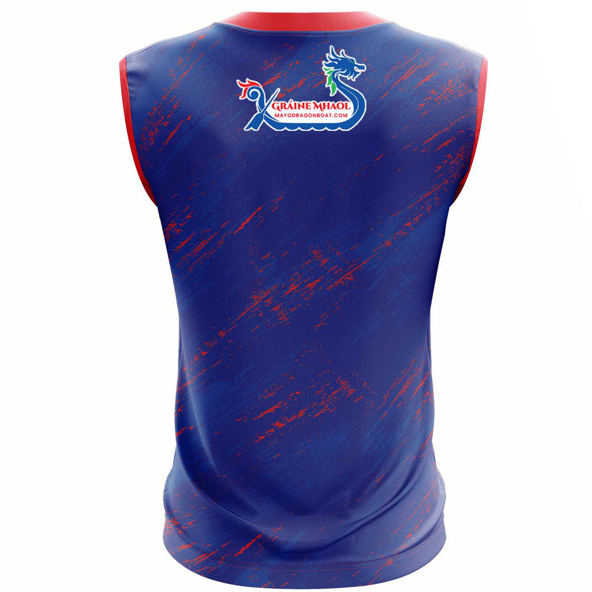 McKvr Graine Mhaol Training Sleeveless Vest - Adult - Blue/Red