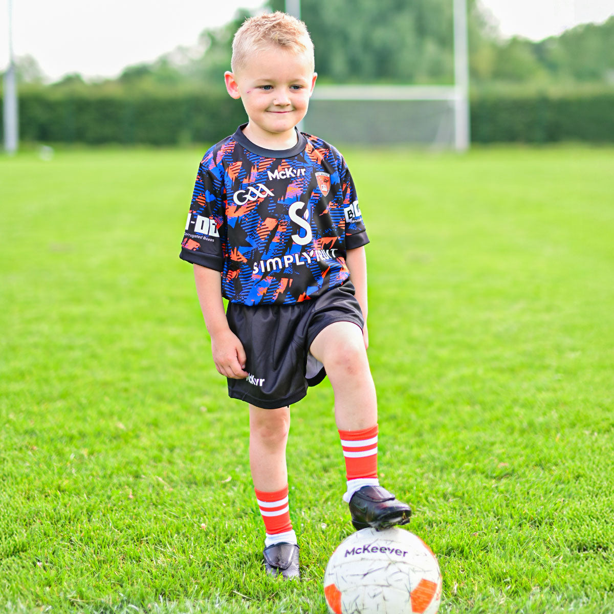 Mc Keever Armagh GAA Goalkeeper Mini Kit - Youth - Black/Blue/Orange
