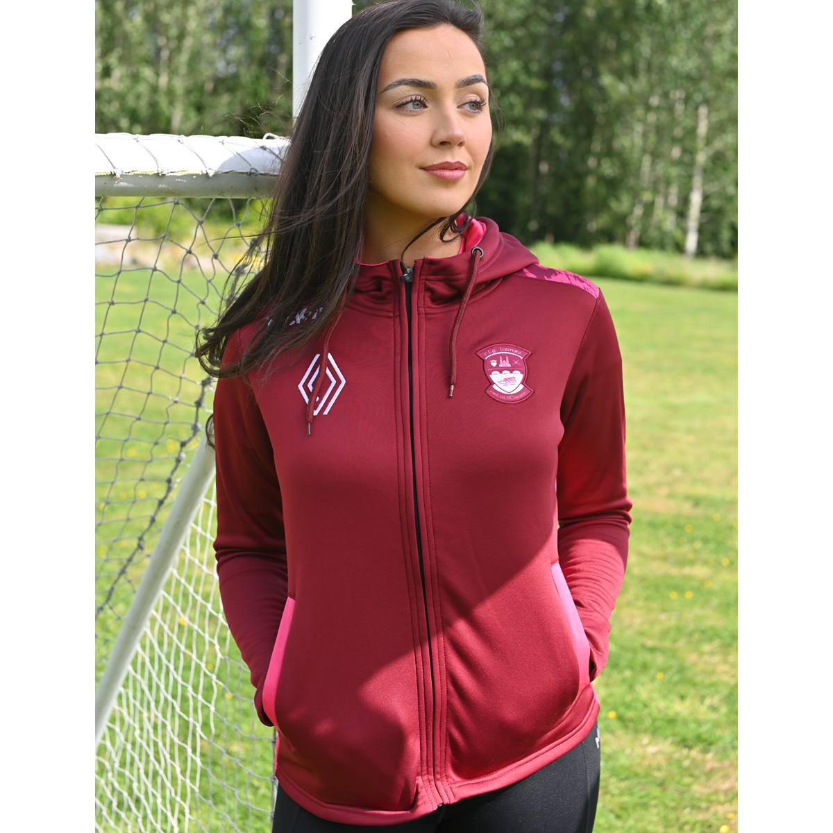 Mc Keever Westmeath GAA Boost Full Zip Hoodie - Womens - Maroon/Magenta