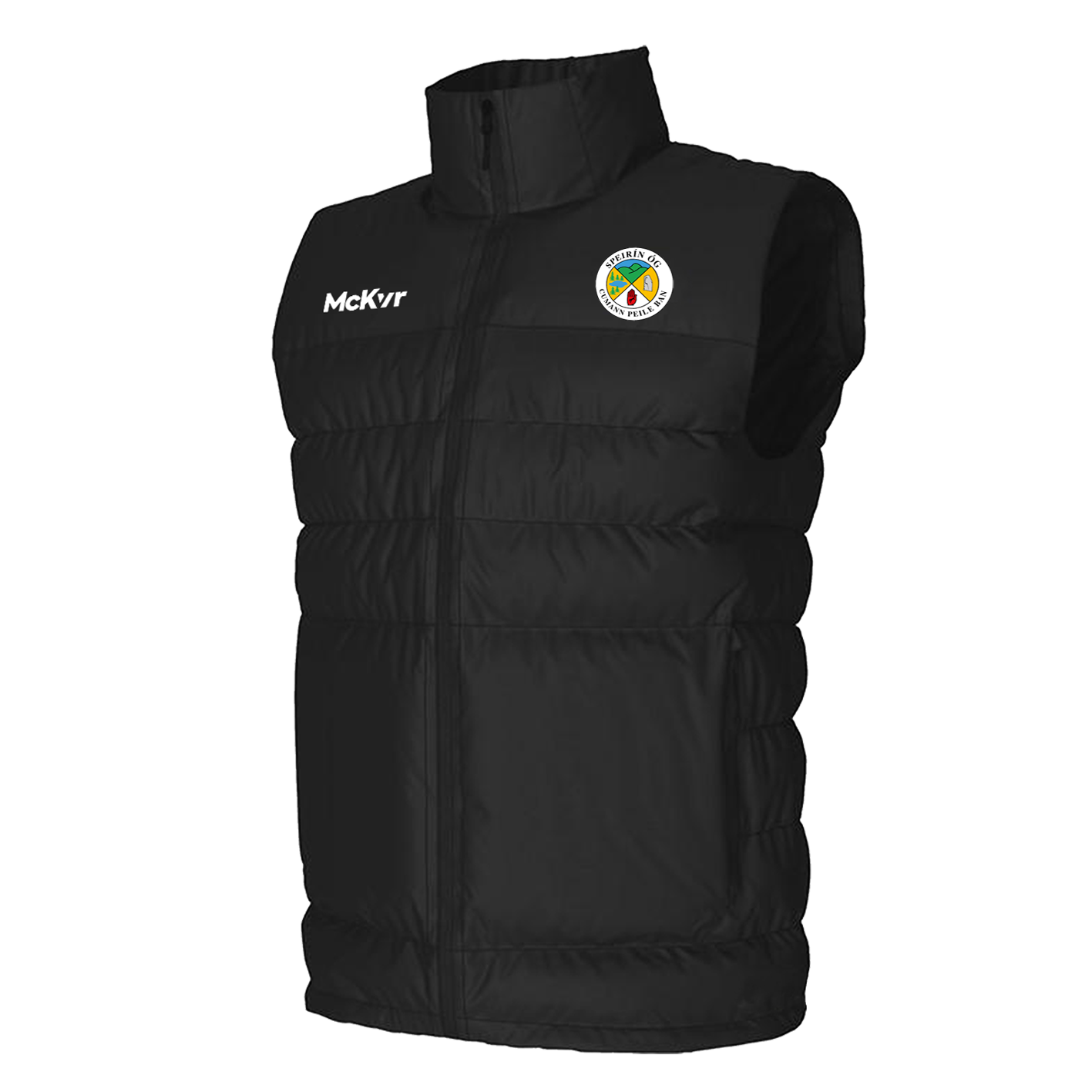McKvr Sperrin Og LGFA Core 22 Padded Gilet - Youth - Black