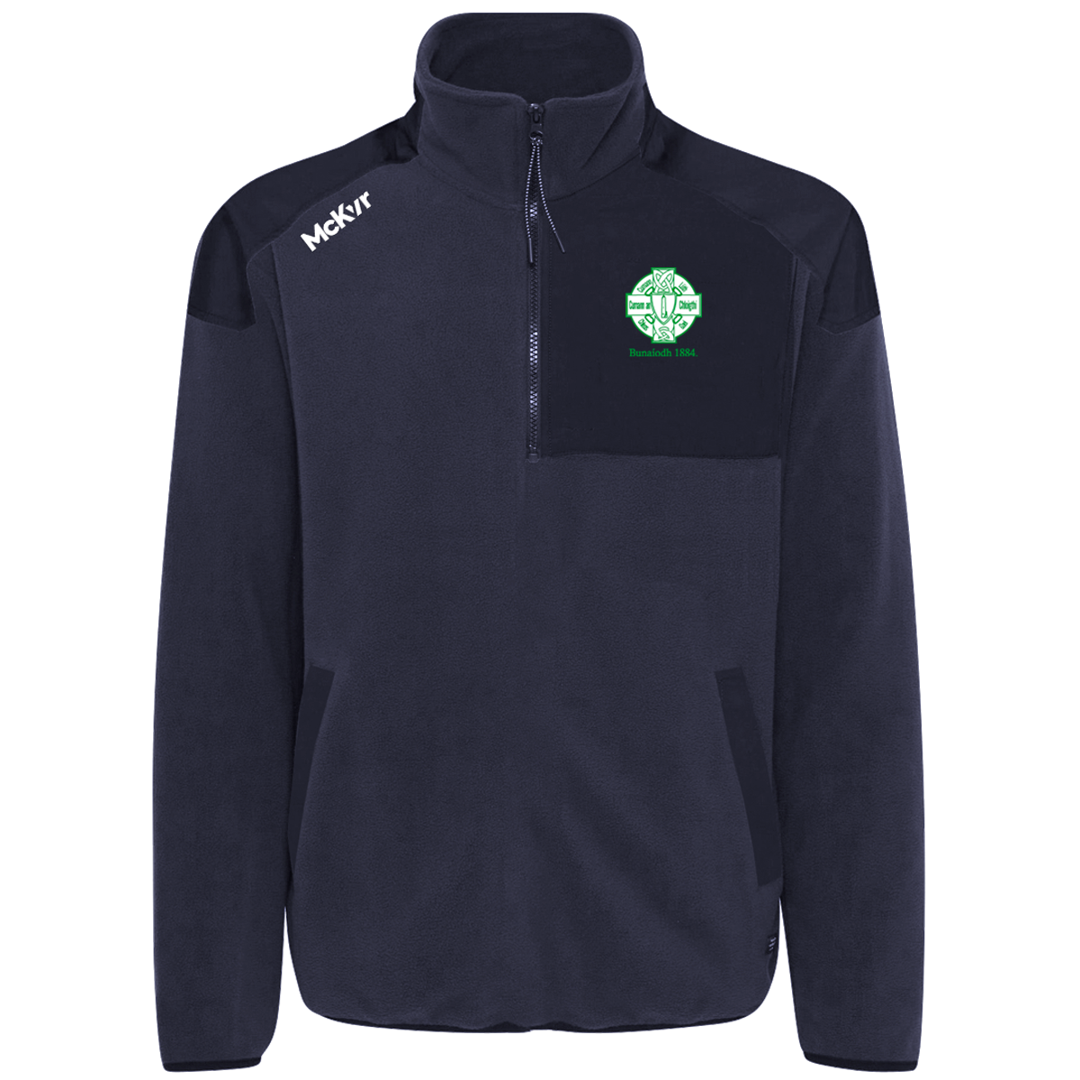 McKvr Round Tower GAA Clondalkin Core Pro 1/4 Zip Fleece - Adult - Navy