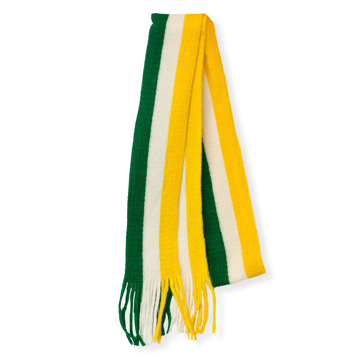Mc Keever Sports Supporters Mini Scarf - Green/White/Yellow