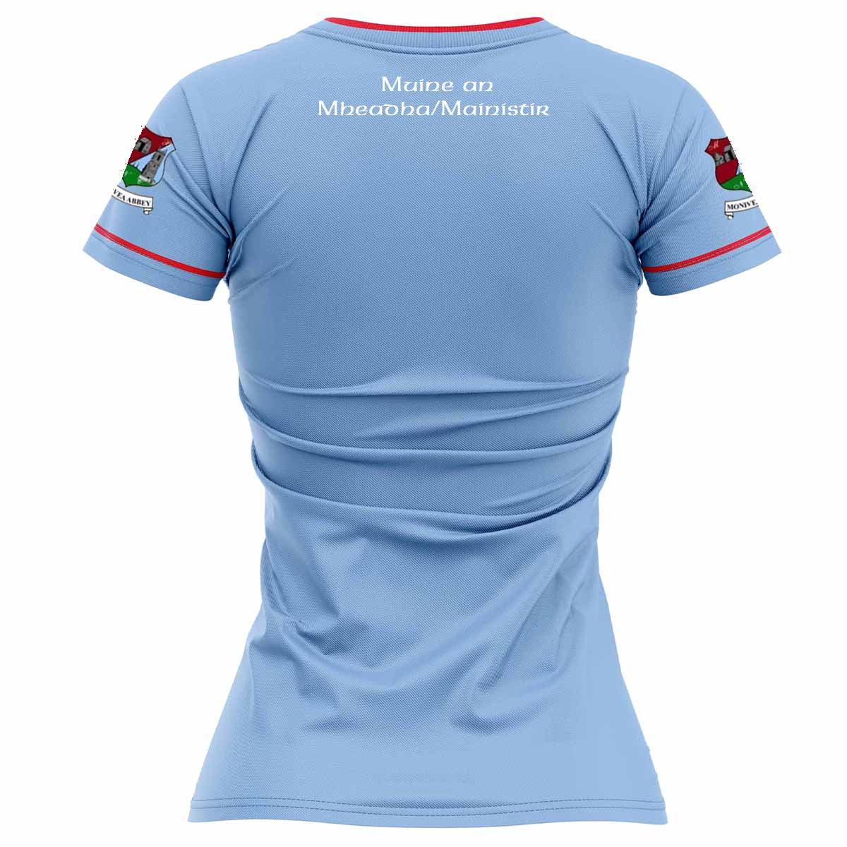 Mc Keever Monivea Abbey LGFA Away Jersey - Womens - Sky/Red