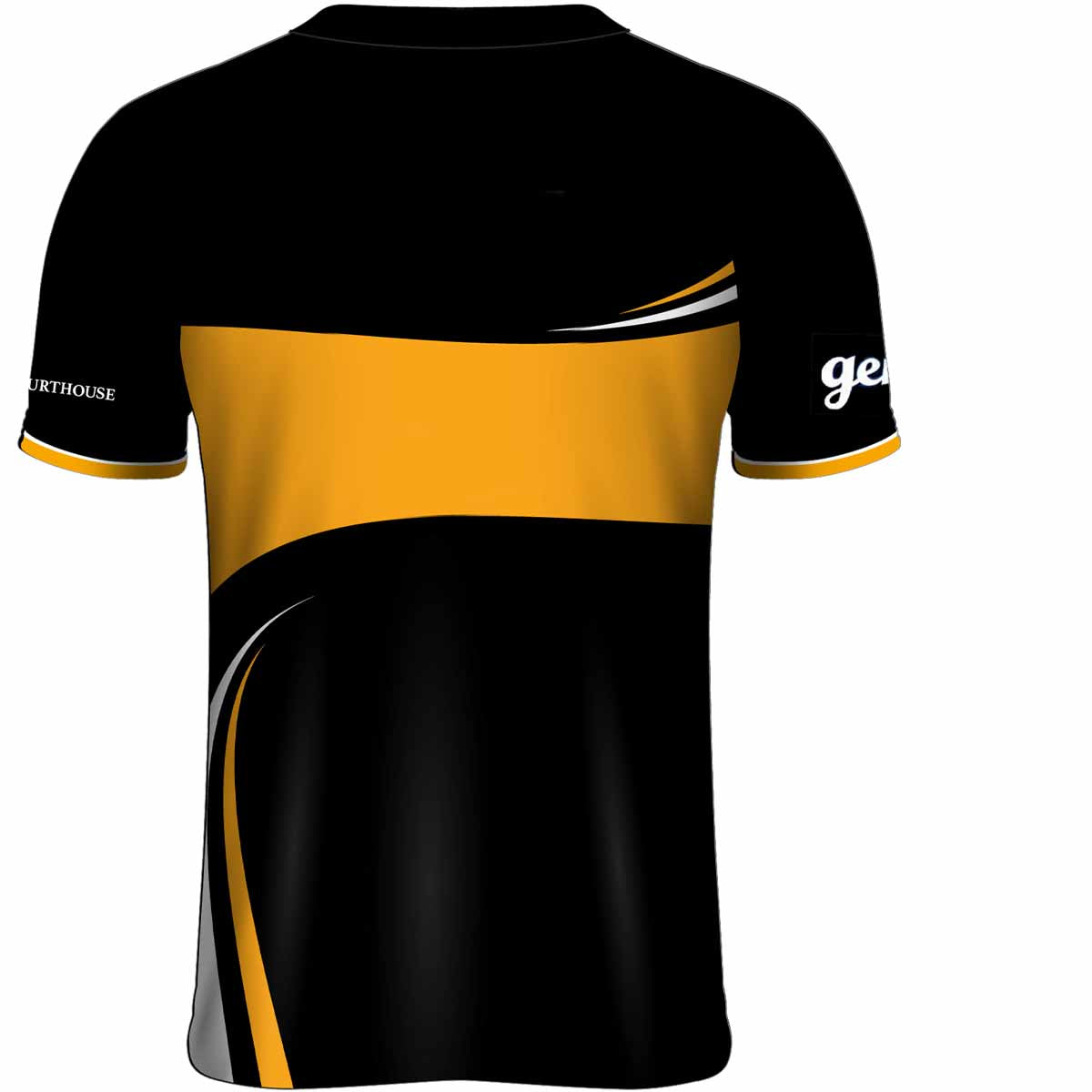 Mc Keever Mourneabbey LGFA Home Jersey - Adult - Black/Yellow