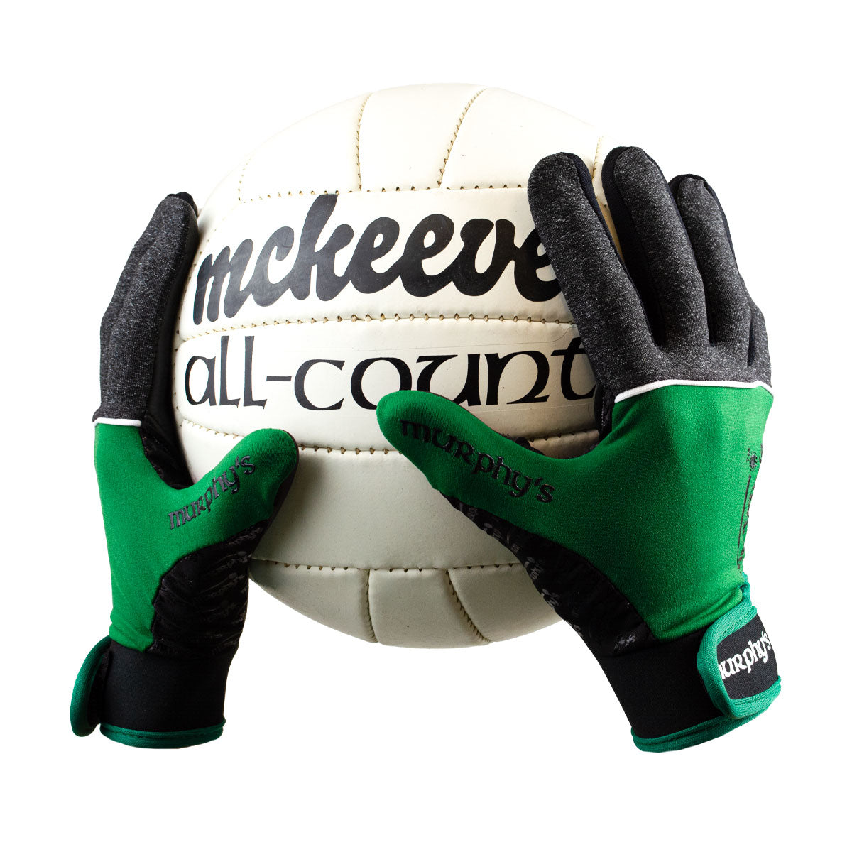 Murphy's V2 Gaelic Gloves - Adult - Grey/Green/White