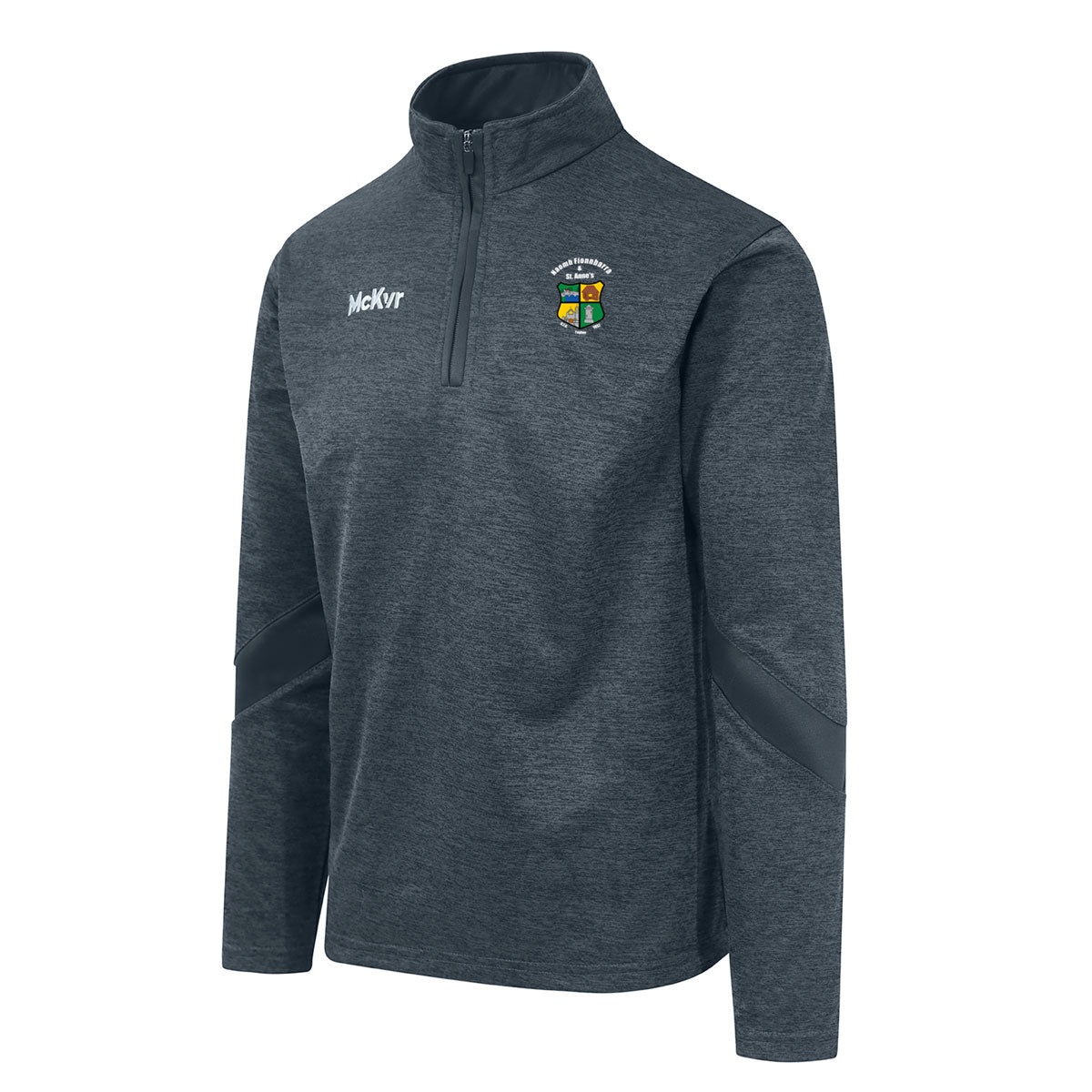 McKvr Naomh Fionnbarra & St Anne's GFG Core 22 1/4 Zip Top - Youth - Charcoal