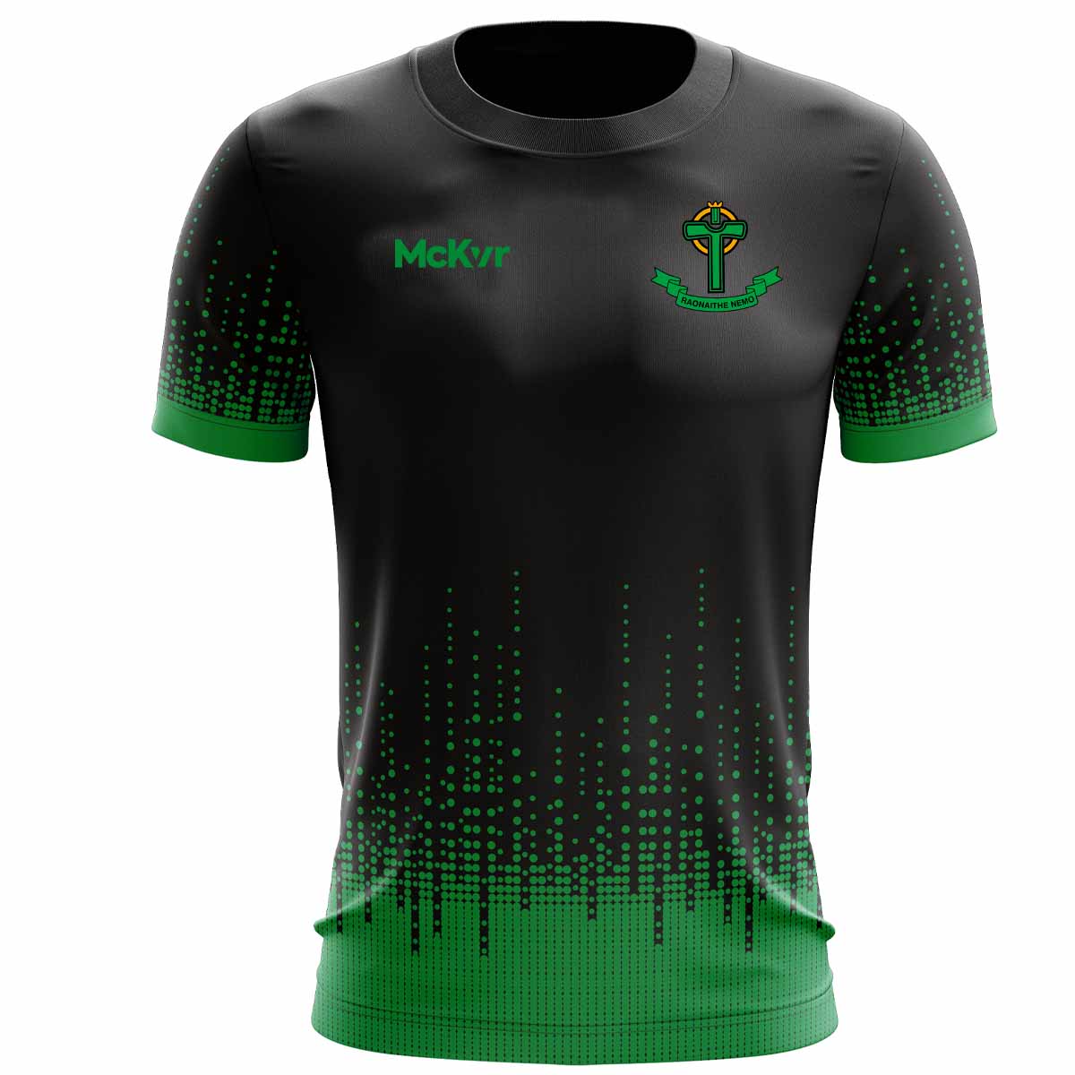 Mc Keever Nemo Rangers GAA Training Dots Jersey - Adult - Black/Green