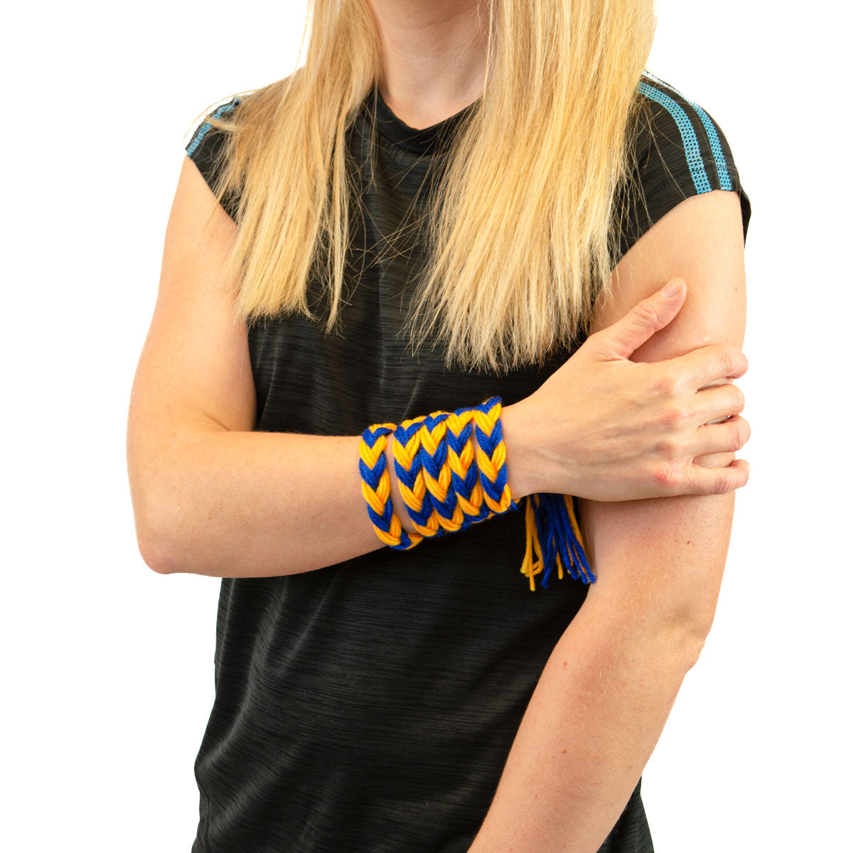 Mc Keever Sports Supporters Wool Plait - Royal/Gold
