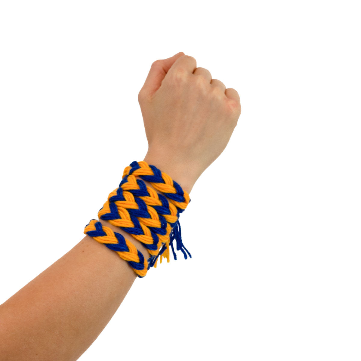 Mc Keever Sports Supporters Wool Plait - Royal/Gold