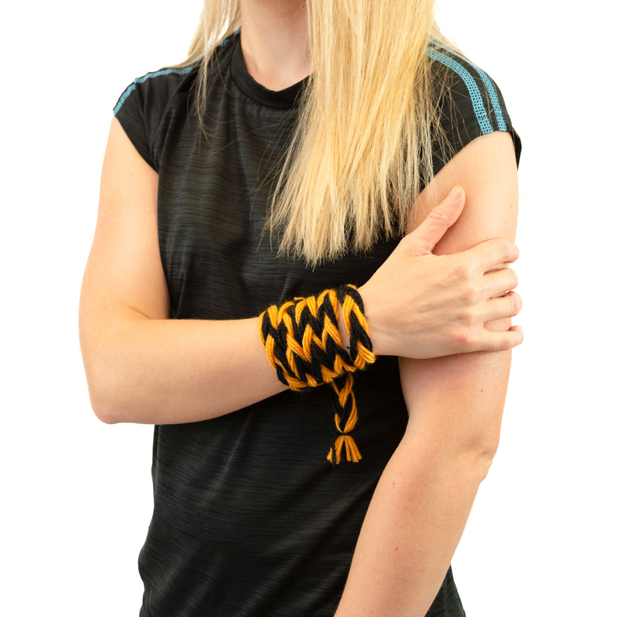 Mc Keever Sports Supporters Wool Plait - Black/Amber