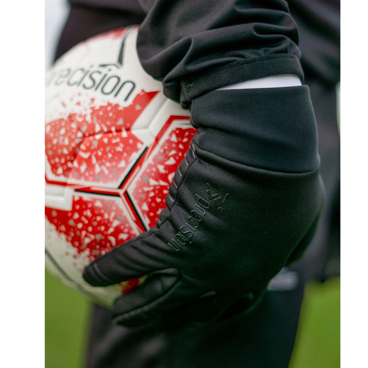 Precision Essential Warm Player Gloves - Youth - Black
