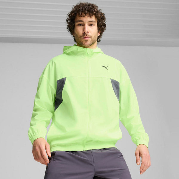 Puma Always On Woven Full Zip Jacket Mens Fizzy Apple