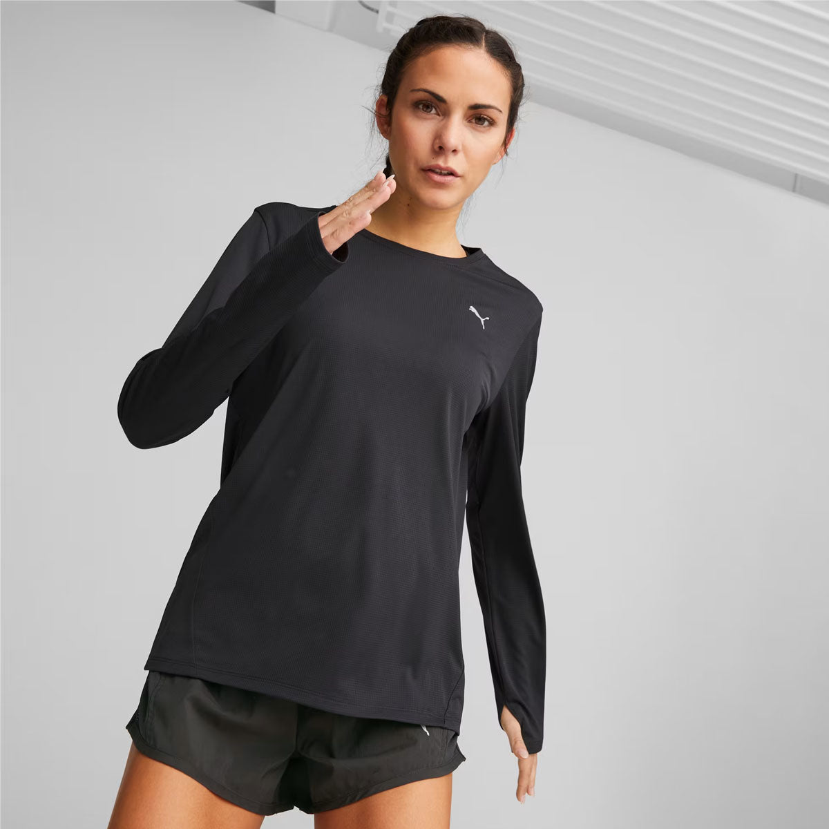 Puma Run Favourite Long Sleeve Top - Womens - Black