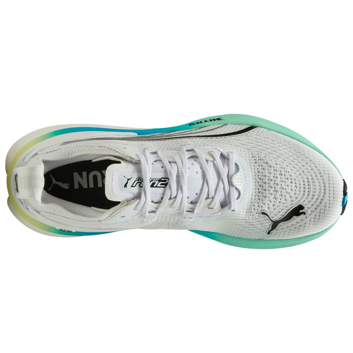 Puma Foreverrun Nitro 2 Running Shoes - Mens - White/Speed Blue
