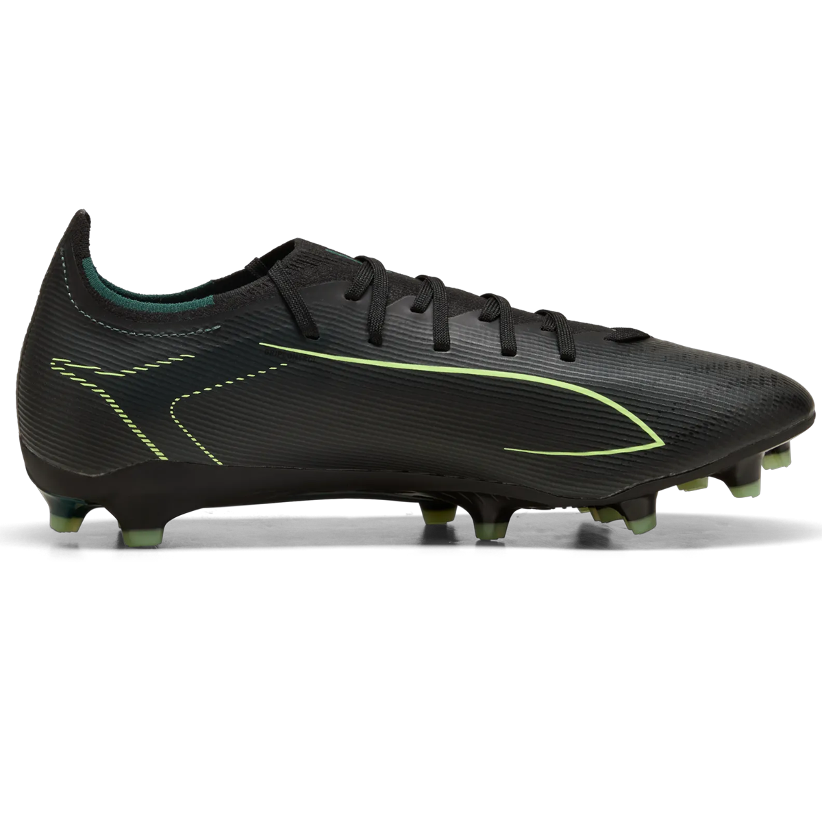 Puma Ultra 6 Match FG/AG Football Boots - Adult - Black/Fizzy Light/Green
