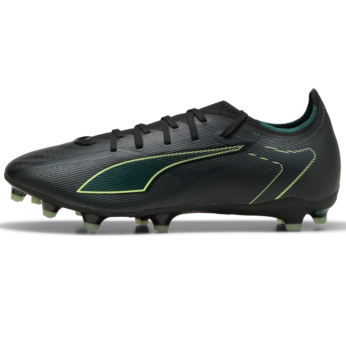 Puma Ultra 6 Match FG/AG Football Boots - Adult - Black/Fizzy Light/Green