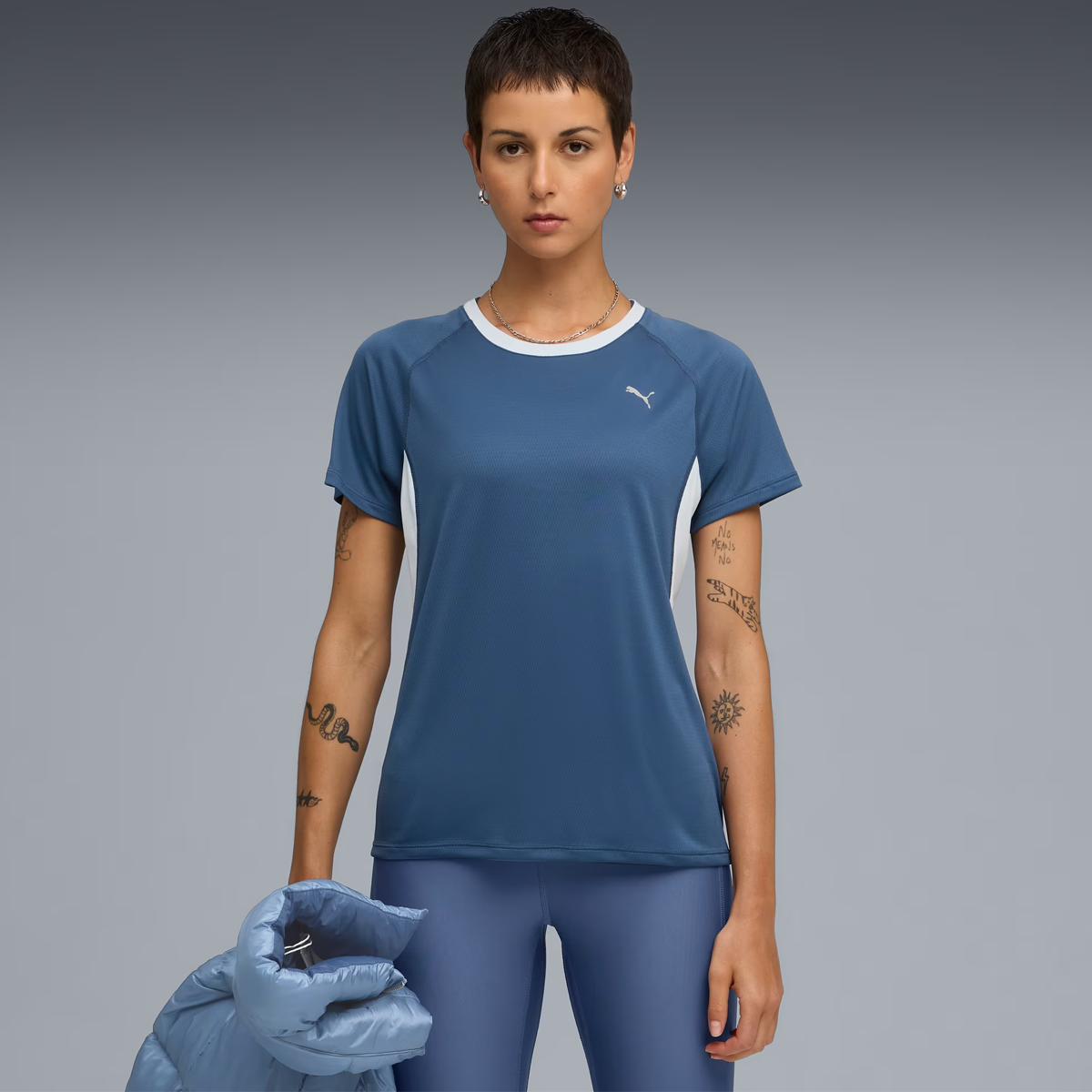 Puma Run Velocity Tee - Womens - Dark Indigo