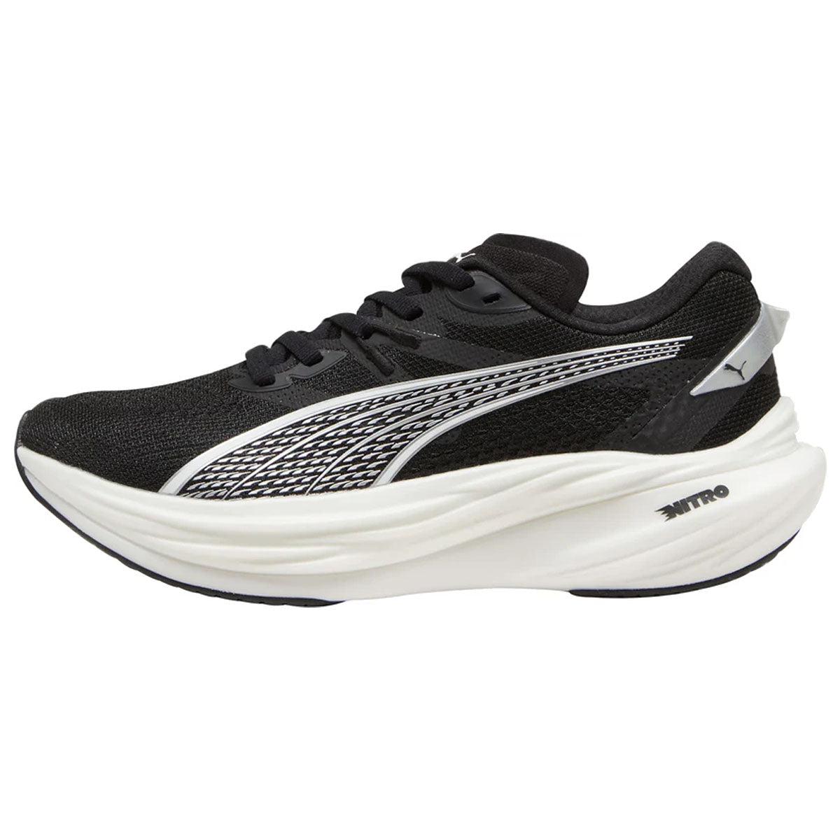 Puma Deviate Nitro 3 Running Shoes - Womens - Black/White/Silver