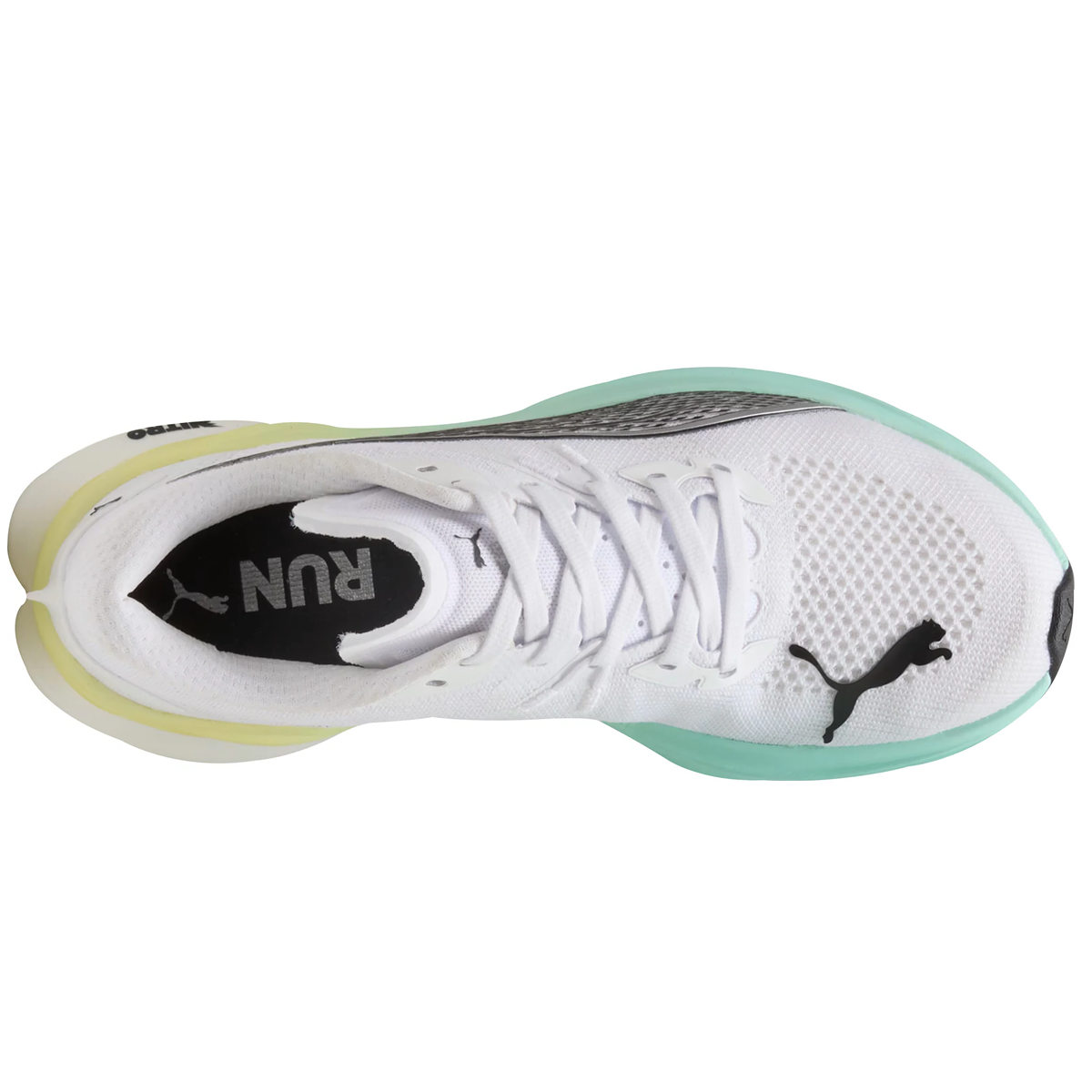 Puma Deviate Nitro 3 Running Shoes - Womens - White/Mint Melt