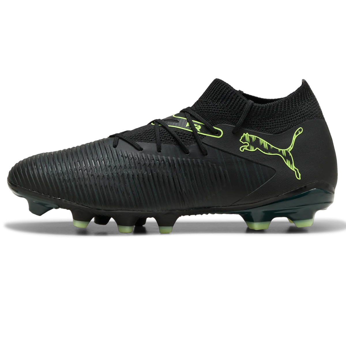 Puma Future 8 Match FG/AG Football Boots - Adult - Black/Fizzy Light/Green
