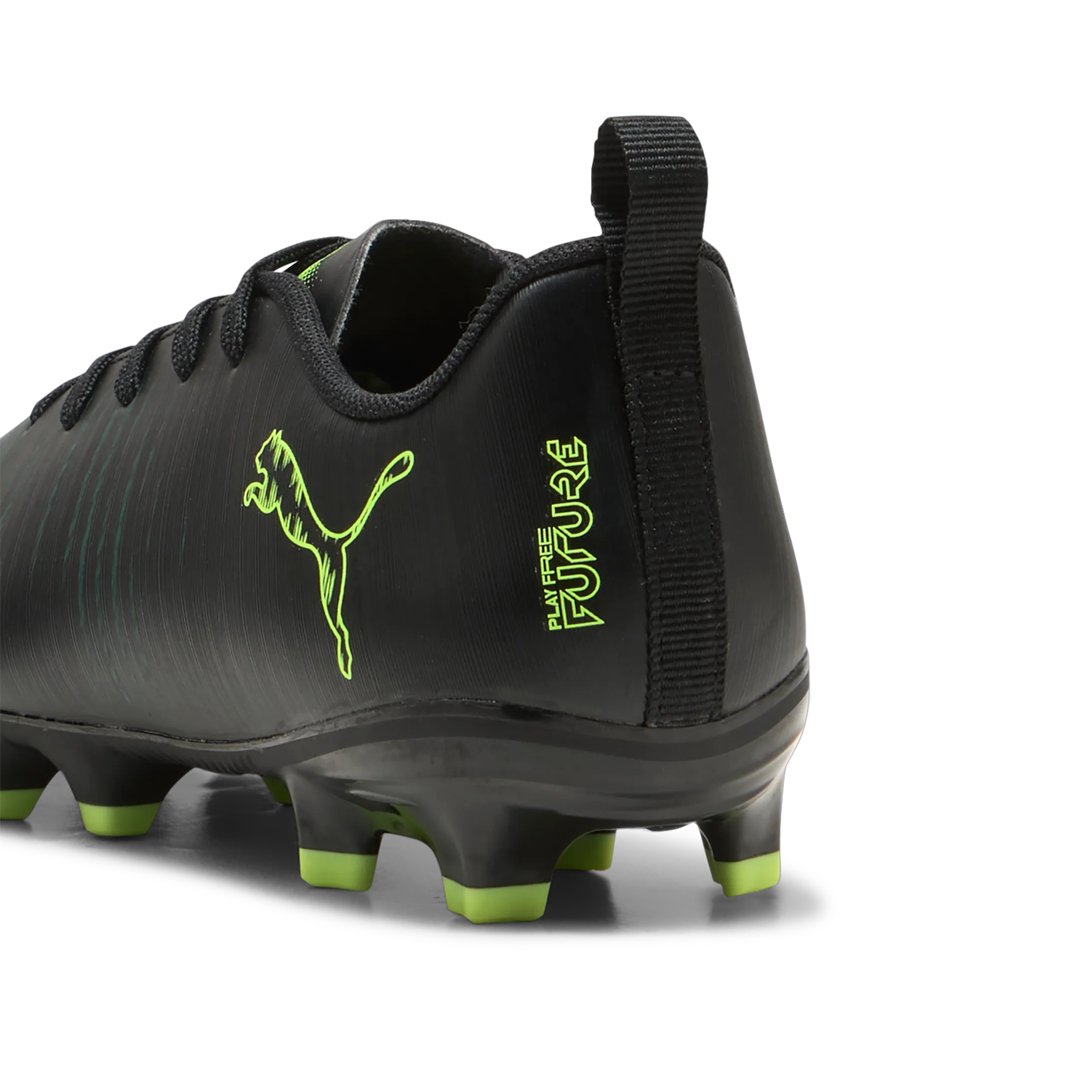 Puma Future 8 Play FG/AG JR Football Boots - Youth - Black/Fizzy Light/Green