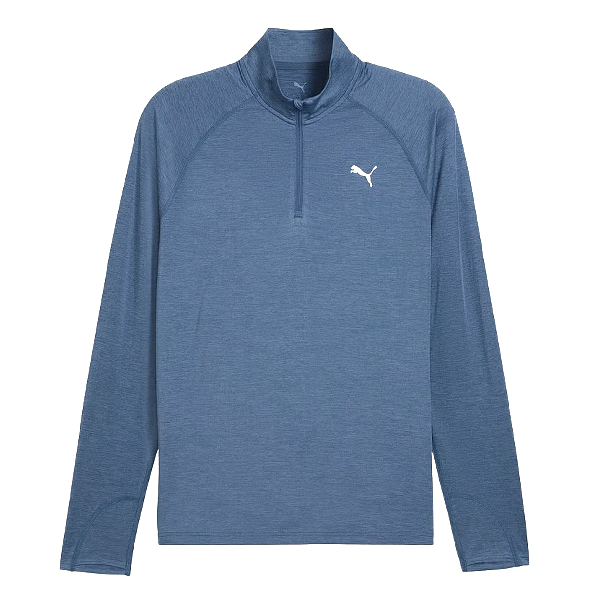 Puma Run Velocity Cloudspun 1/4 Zip Top - Mens - Dark Indigo/Heather
